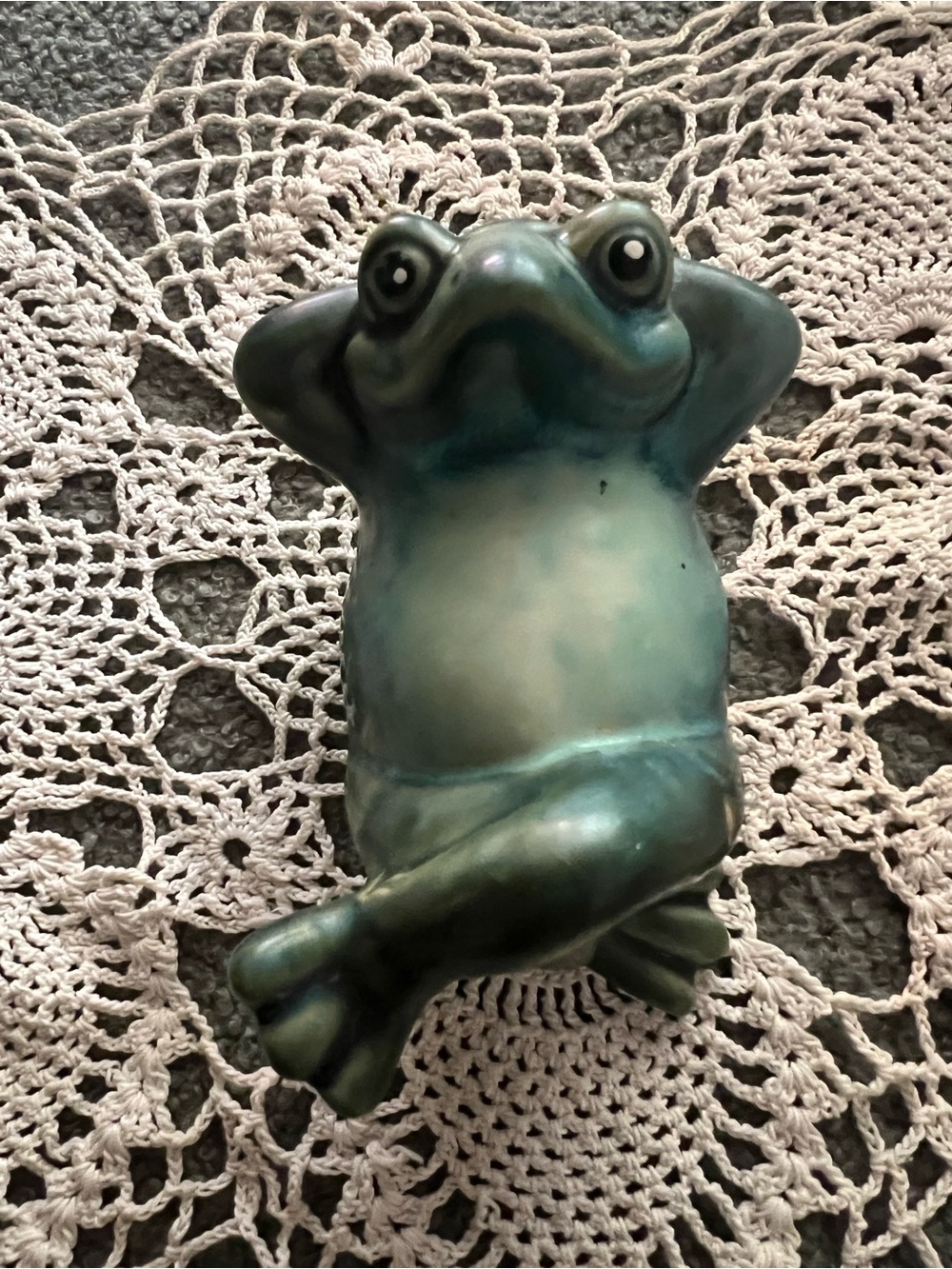 Vintage Thick High Gloss Garden Adorable Frog